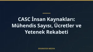 CASC İnsan Kaynakları: Mühendis Sayısı, Ücretler ve Yetenek Rekabeti