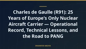Charles de Gaulle (R91): 25 Years of Europe’s Only Nuclear Aircraft Carrier — Operational Record, Technical Lessons, and the Road to PANG
