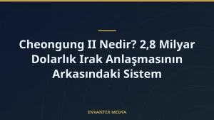 Cheongung II Nedir? 2,8 Milyar Dolarlık Irak Anlaşmasının Arkasındaki Sistem