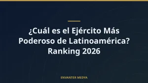 ¿Cuál es el Ejército Más Poderoso de Latinoamérica? Ranking 2026