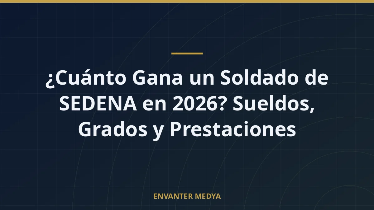 ¿Cuánto Gana un Soldado de SEDENA en 2026? Sueldos, Grados y Prestaciones