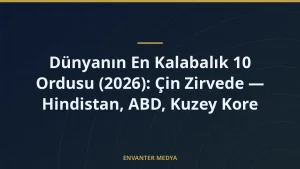 Dünyanın En Kalabalık 10 Ordusu (2026): Çin Zirvede — Hindistan, ABD, Kuzey Kore