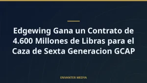 Edgewing Gana un Contrato de 4.600 Millones de Libras para el Caza de Sexta Generacion GCAP