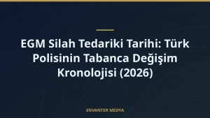 EGM Silah Tedariki Tarihi: Türk Polisinin Tabanca Değişim Kronolojisi (2026)
