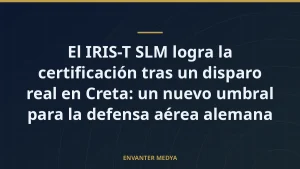 El IRIS-T SLM logra la certificación tras un disparo real en Creta: un nuevo umbral para la defensa aérea alemana