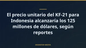 El precio unitario del KF-21 para Indonesia alcanzaría los 125 millones de dólares, según reportes