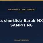 Switzerland Shortlists Barak MX and SAMP/T NG for Long-Range Air Defence