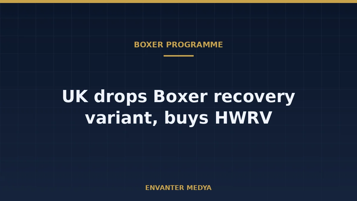 UK Drops Boxer Repair and Recovery Variant, Plans Heavy Wheeled Recovery Vehicle Instead