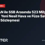 ASELSAN ile SSB Arasında 523 Milyon Avroluk Yeni Nesil Hava ve Füze Savunma Sistemi Sözleşmesi