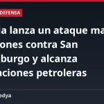 Ucrania lanza un ataque masivo con drones contra San Petersburgo y alcanza instalaciones petroleras