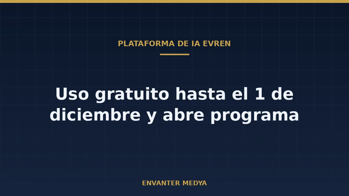 EVREN mantiene gratis su servicio de inferencia hasta el 1 de diciembre y abre el programa de Exploradores