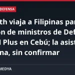 Hegseth viaja a Filipinas para la reunión de ministros de Defensa ASEAN Plus en Cebú; la asistencia de China, sin confirmar