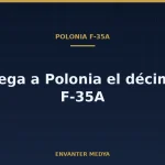 Polonia recibe otro F-35A y eleva a 10 los aviones en el país