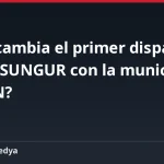 ¿Qué cambia el primer disparo del AKSUNGUR con la munición TOLUN?