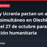 Rusia y Ucrania pactan un alto el fuego simultáneo en Oleshky desde el 27 de octubre para una operación humanitaria