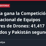 Turquía gana la Competición Internacional de Equipos Militares de Drones: 41,417 segundos y Pakistán segundo