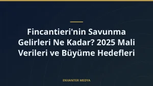 Fincantieri’nin Savunma Gelirleri Ne Kadar? 2025 Mali Verileri ve Büyüme Hedefleri