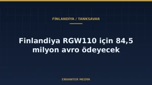 Finlandiya, Almanya’dan RGW110 tanksavar sistemi alacak: 84,5 milyon avroluk sipariş
