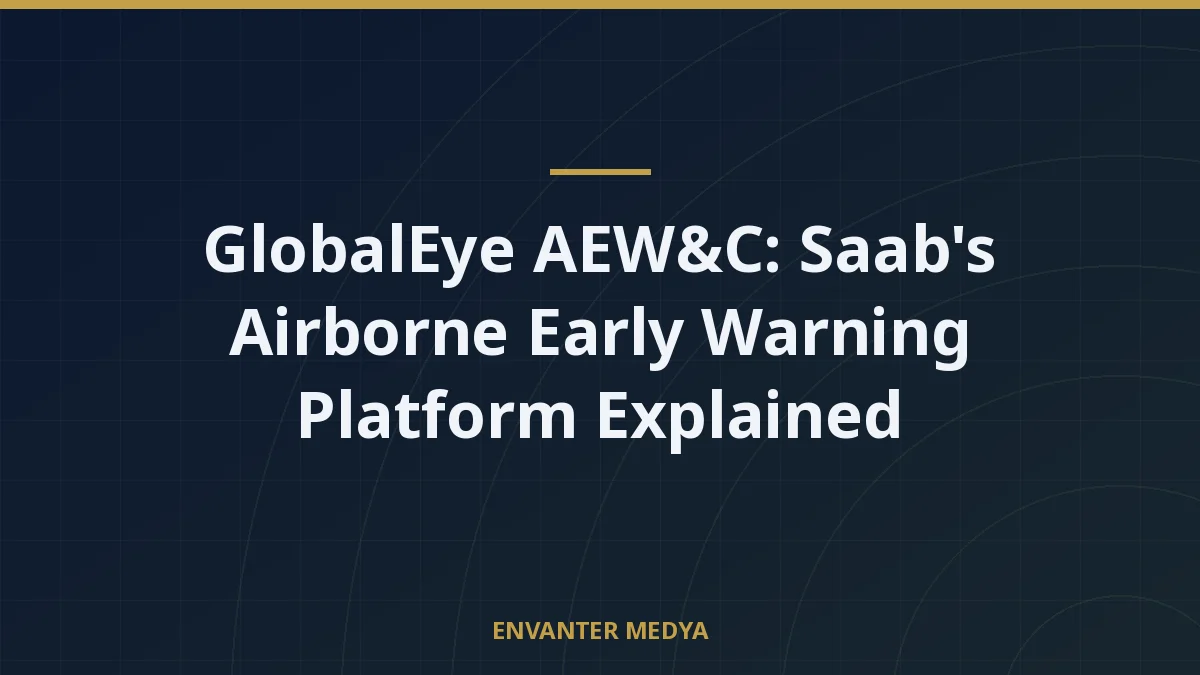 GlobalEye AEW&C: Saab’s Airborne Early Warning Platform Explained