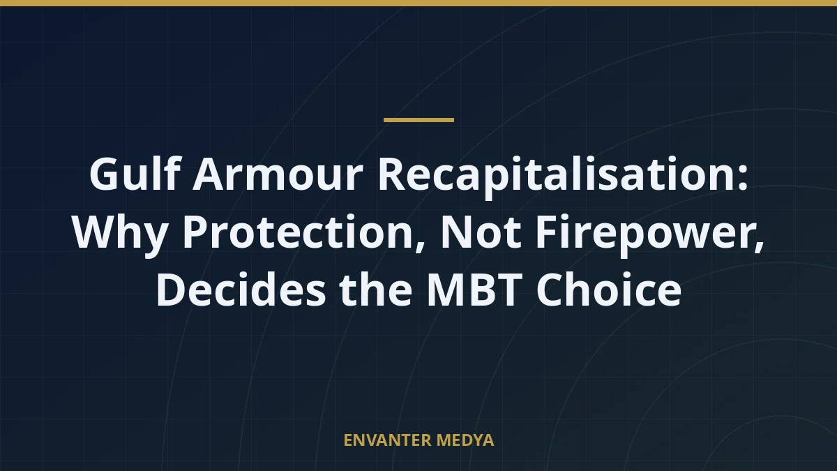 Gulf Armour Recapitalisation: Why Protection, Not Firepower, Decides the MBT Choice