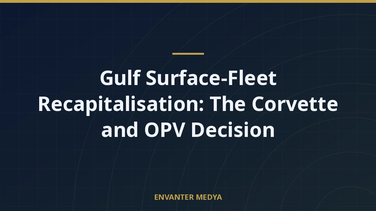 Gulf Surface-Fleet Recapitalisation: The Corvette and OPV Decision