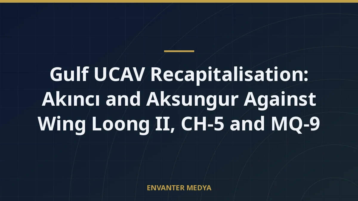 Gulf UCAV Recapitalisation: Akıncı and Aksungur Against Wing Loong II, CH-5 and MQ-9