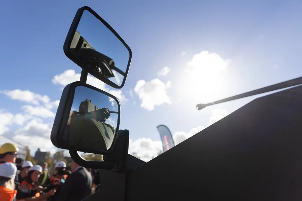 Latvia Takes Delivery of Its First HUNTER IFV: 84-Vehicle Deal Moved From Signature to Steel in 14 Months 3 A scene from the HUNTER handover ceremony. Photo: Latvian Ministry of Defence