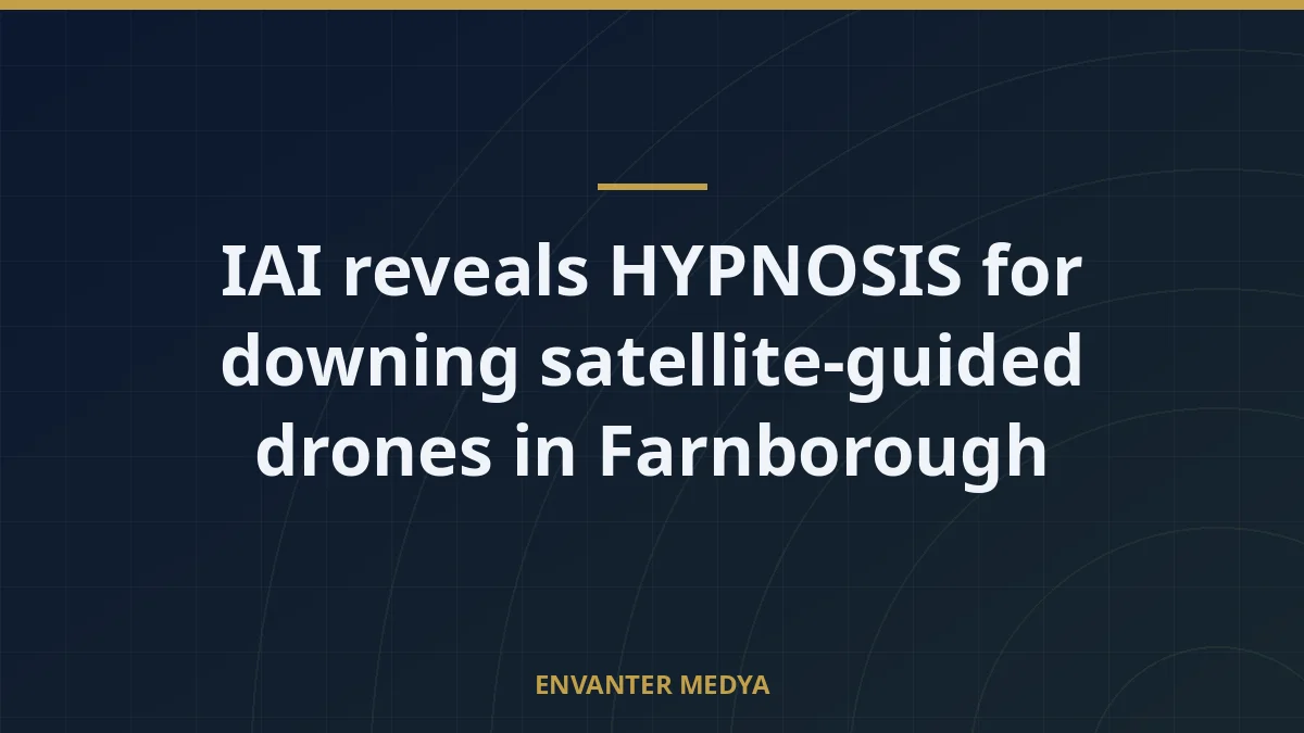IAI reveals HYPNOSIS for downing satellite-guided drones in Farnborough