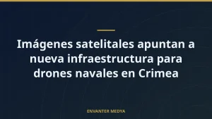 Imágenes satelitales apuntan a nueva infraestructura para drones navales en Crimea