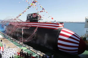 Japonya’nın 7. Taigei Denizaltısı Shōgei, Kobe’de Suya İndirildi
