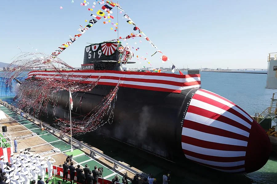 Japan Launches Seventh Taigei-Class Submarine Shōgei at Kobe Shipyard
