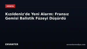 Kızıldeniz’de Yeni Alarm: Fransız Savaş Gemisi, Belçika Mayın Avcısı Yakınında Balistik Füzeyi Düşürdü