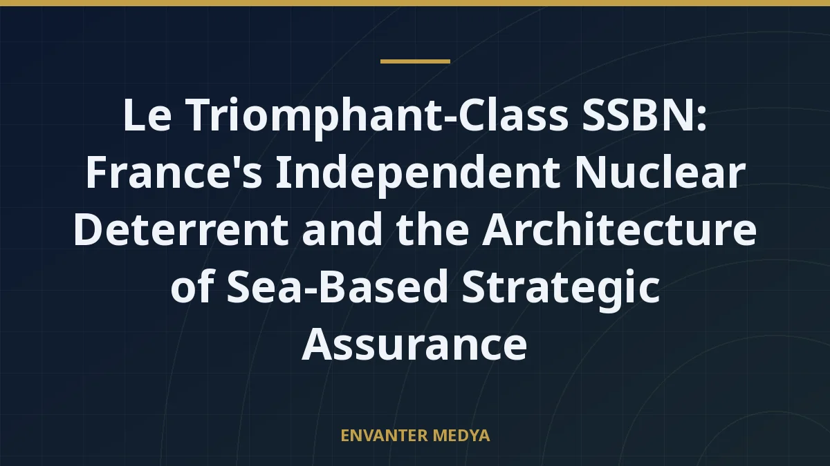 Le Triomphant-Class SSBN: France’s Independent Nuclear Deterrent and the Architecture of Sea-Based Strategic Assurance