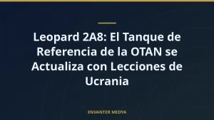 Leopard 2A8: El Tanque de Referencia de la OTAN se Actualiza con Lecciones de Ucrania