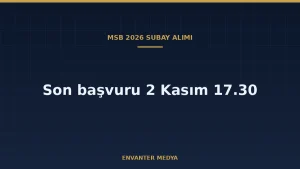 MSB 2026 Subay Alımı: Kimler Başvurabilir? Yaş, KPSS, Boy ve Branş Şartları