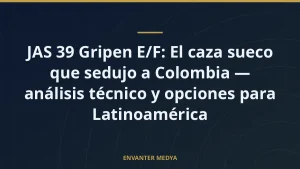 JAS 39 Gripen E/F: El caza sueco que sedujo a Colombia — análisis técnico y opciones para Latinoamérica