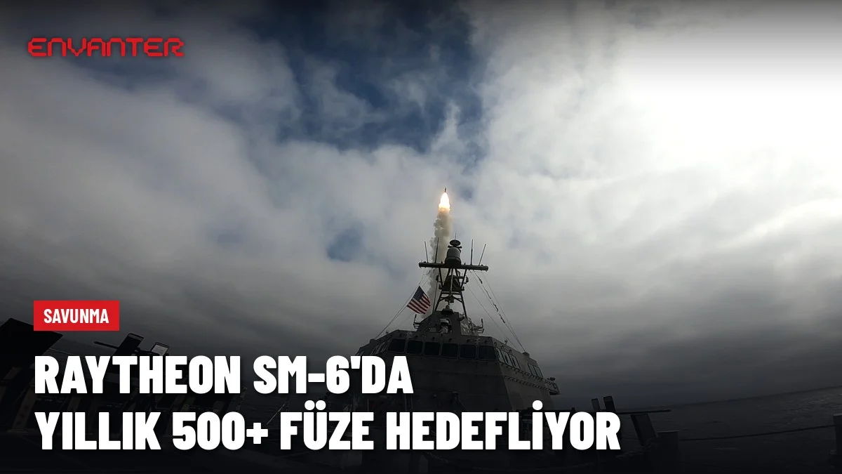Raytheon SM-6 Üretimini Artırıyor: Yıllık 500’ün Üzerinde Füze Hedefi
