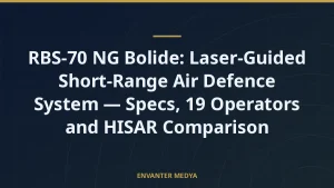 RBS-70 NG Bolide: Laser-Guided Short-Range Air Defence System — Specs, 19 Operators and HISAR Comparison