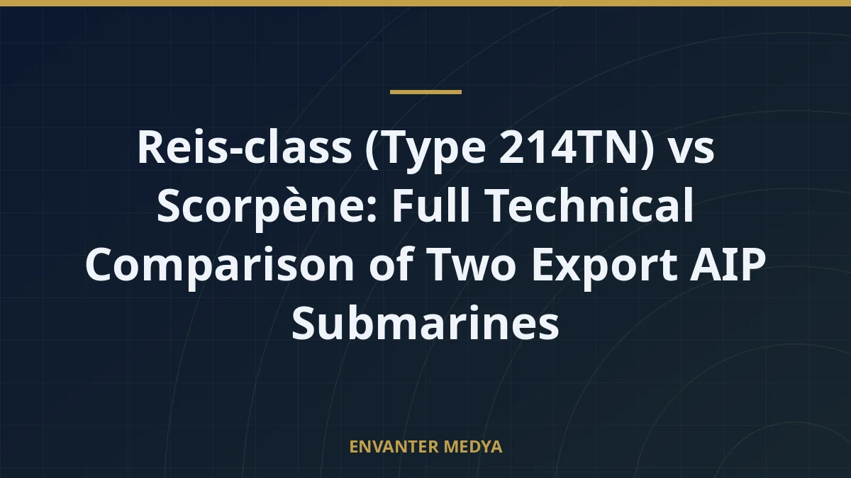 Reis-class (Type 214TN) vs Scorpène: Full Technical Comparison of Two Export AIP Submarines 1 Reis-class (Type 214TN) vs Scorpène: Full Technical Comparison of Two Export AIP Submarines