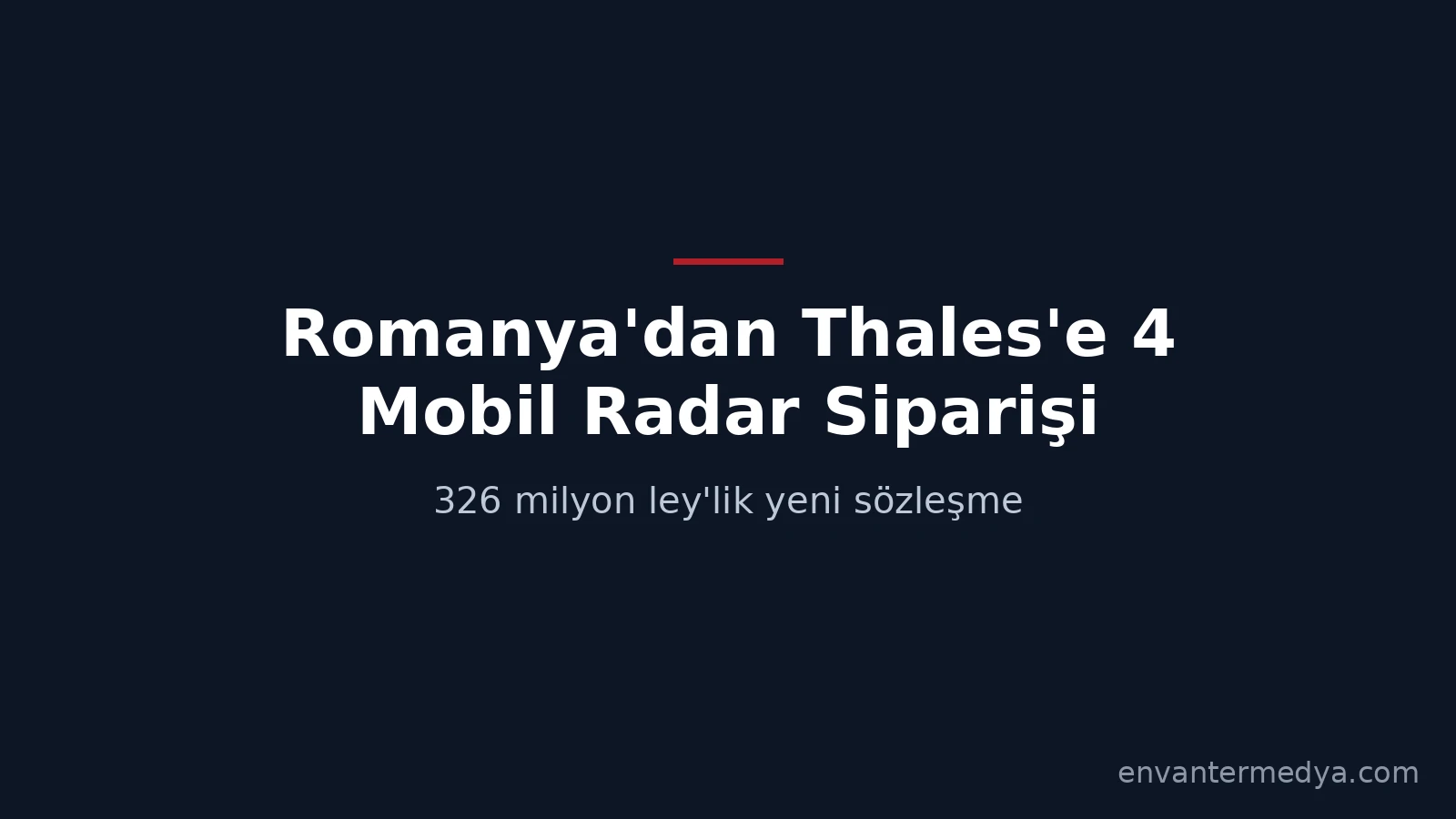Romania Orders 4 Mobile Radars From Thales in $68 Million, 2030 Deal 1 Romania Orders 4 Mobile Radars From Thales in $68 Million, 2030 Deal
