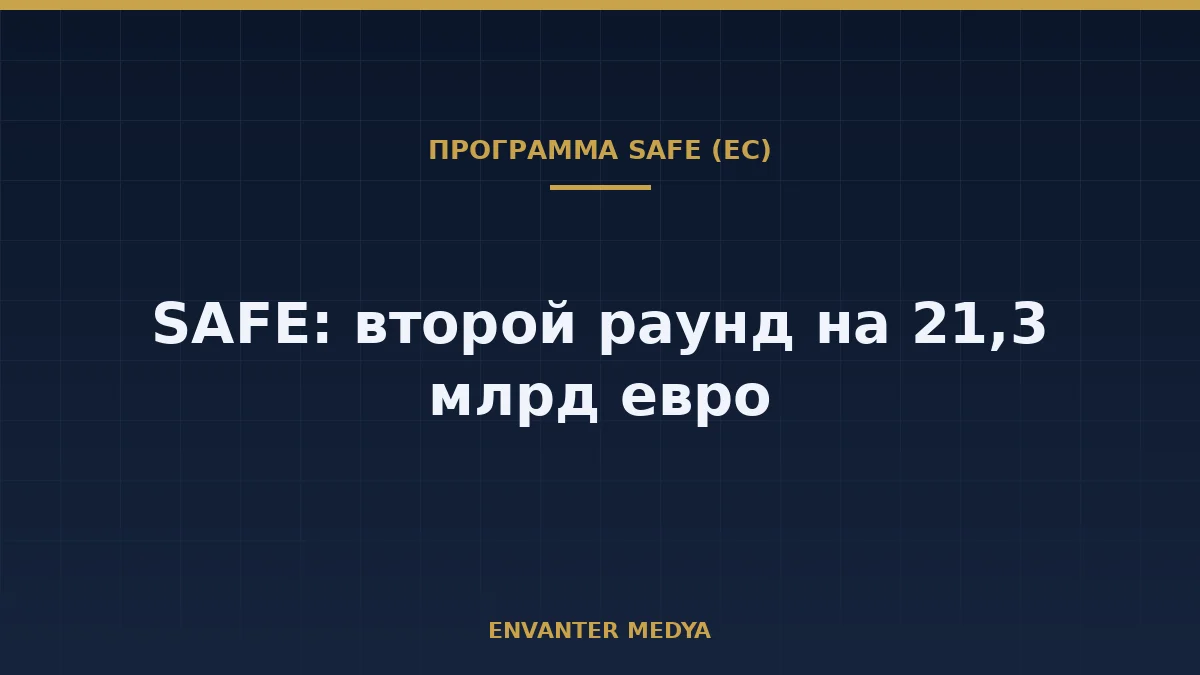 ЕС открыл второй раунд SAFE: 21,3 млрд евро оборонных кредитов