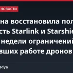 Украина восстановила полную скорость Starlink и Starshield после недели ограничений, мешавших работе дронов