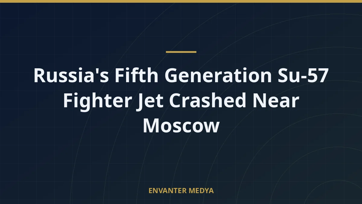 Russia's Fifth Generation Su-57 Fighter Jet Crashed Near Moscow 2 Russia’s Fifth Generation Su-57 Fighter Jet Crashed Near Moscow
