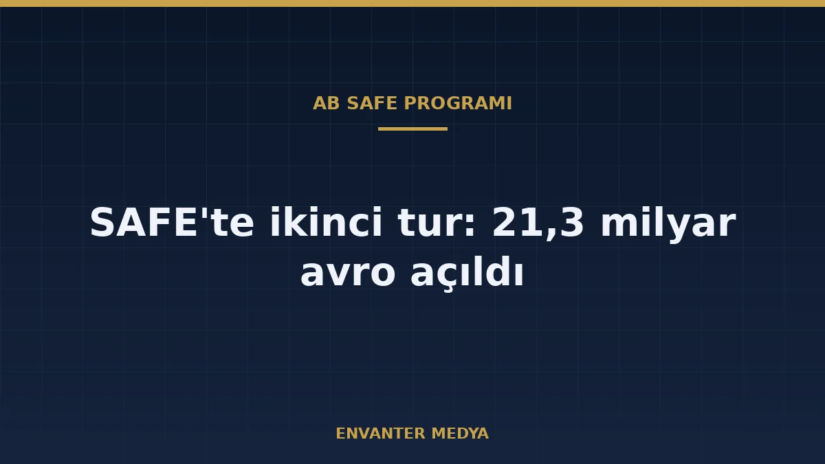AB SAFE'in ikinci turunu açtı: 21,3 milyar avroluk savunma kredisi için başvurular başladı 1 AB SAFE’in ikinci turunu açtı: 21,3 milyar avroluk savunma kredisi için başvurular başladı