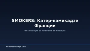 SMOKERS: Франция создала катер-камикадзе за 6 месяцев