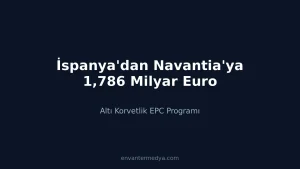 İspanya’dan Navantia’ya 1,786 Milyar Euro: Altı Korvetlik EPC Programı Finansmana Kavuştu