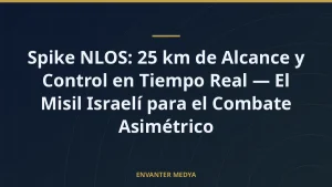 Spike NLOS: 25 km de Alcance y Control en Tiempo Real — El Misil Israelí para el Combate Asimétrico
