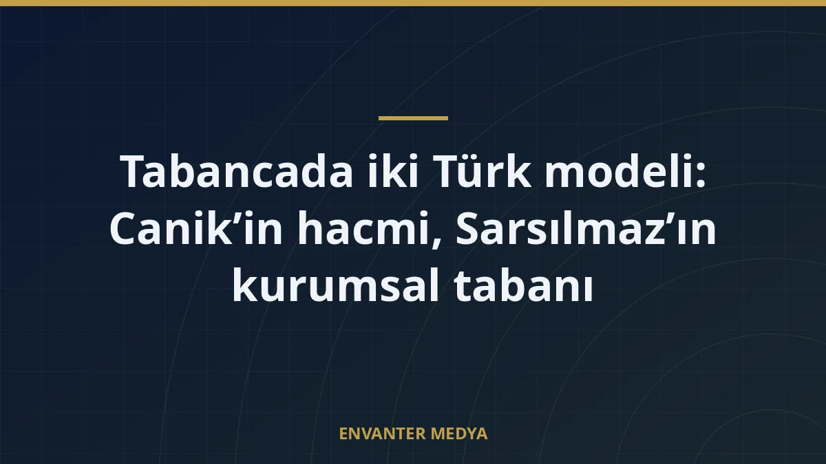 Tabancada iki Türk modeli: Canik’in hacmi, Sarsılmaz’ın kurumsal tabanı