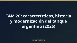 TAM 2C: características, historia y modernización del tanque argentino (2026)