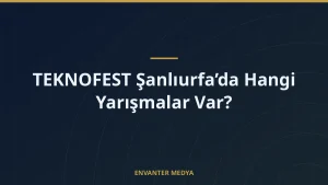 TEKNOFEST Şanlıurfa’da Hangi Yarışmalar Var?